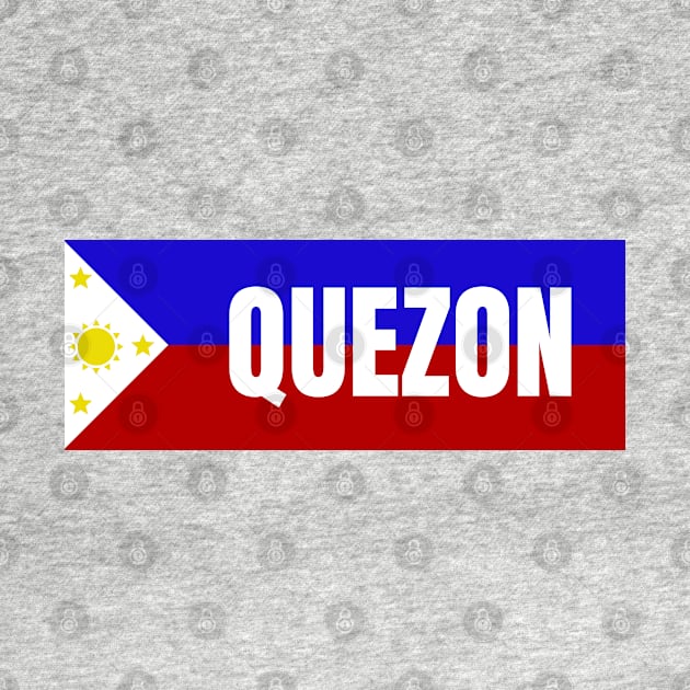 Quezon City in Philippines Flag by aybe7elf